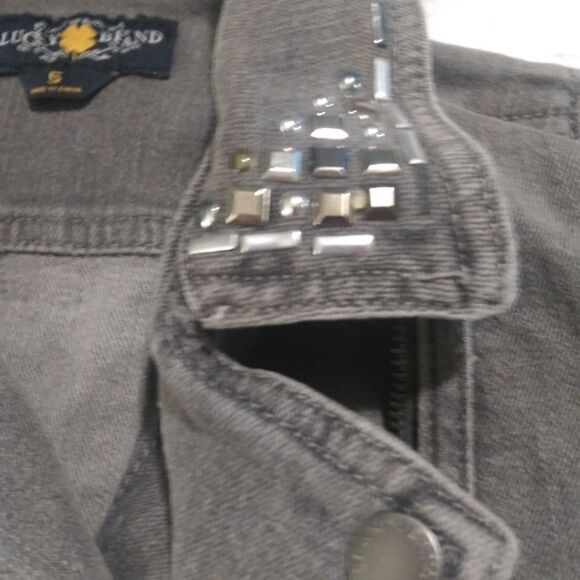 Lucky Brand girls moto style denim jacket - Picture 4 of 11